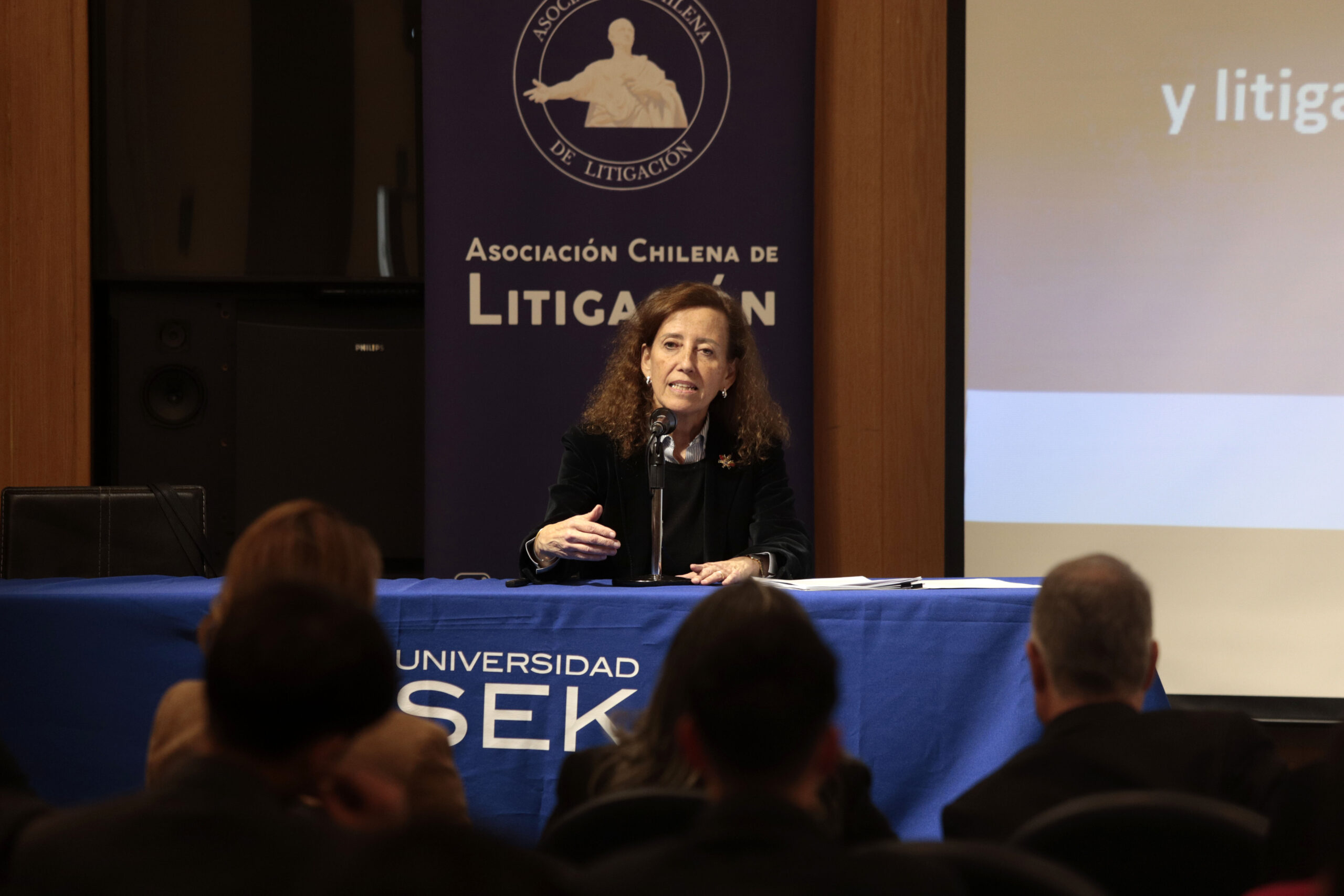 Ministra María Cristina Gajardo en charla sobre litigación ante la Corte Suprema con estudiantes de Derecho USEK